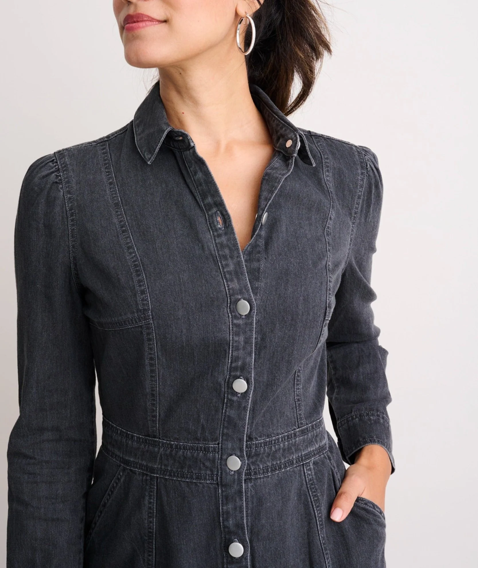 Denim Annie Shirt Dress - Image 2