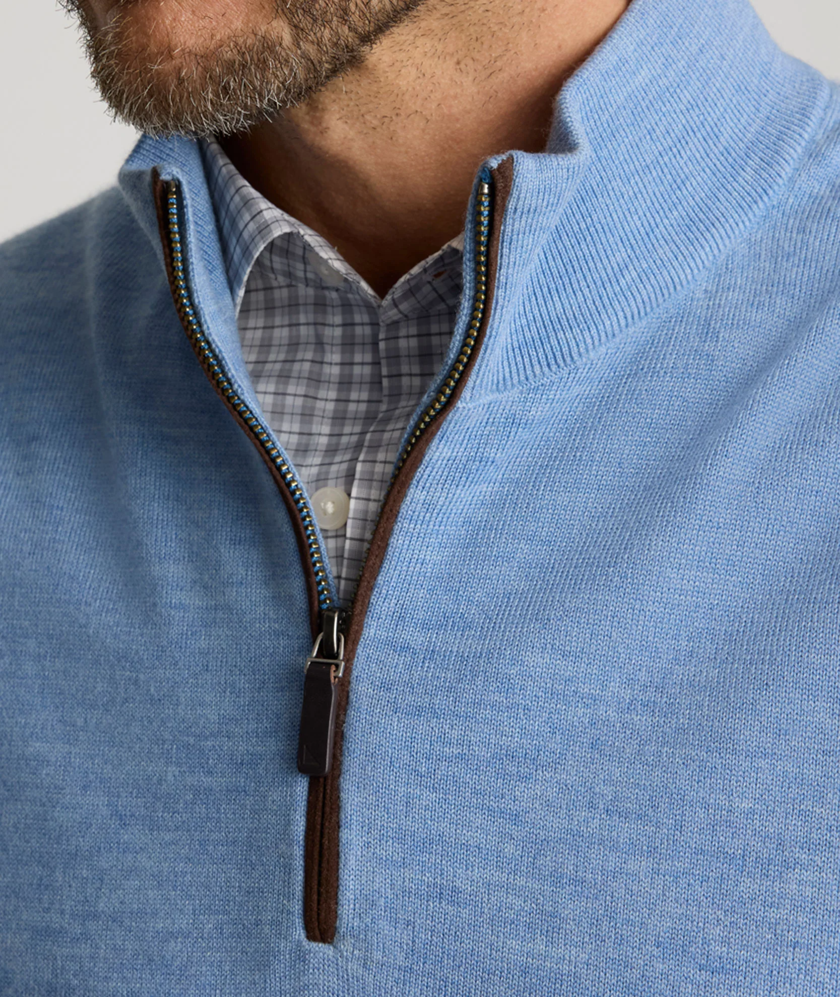 Merino Wool Quarter-Zip Sweater - FINAL SALE - Image 3