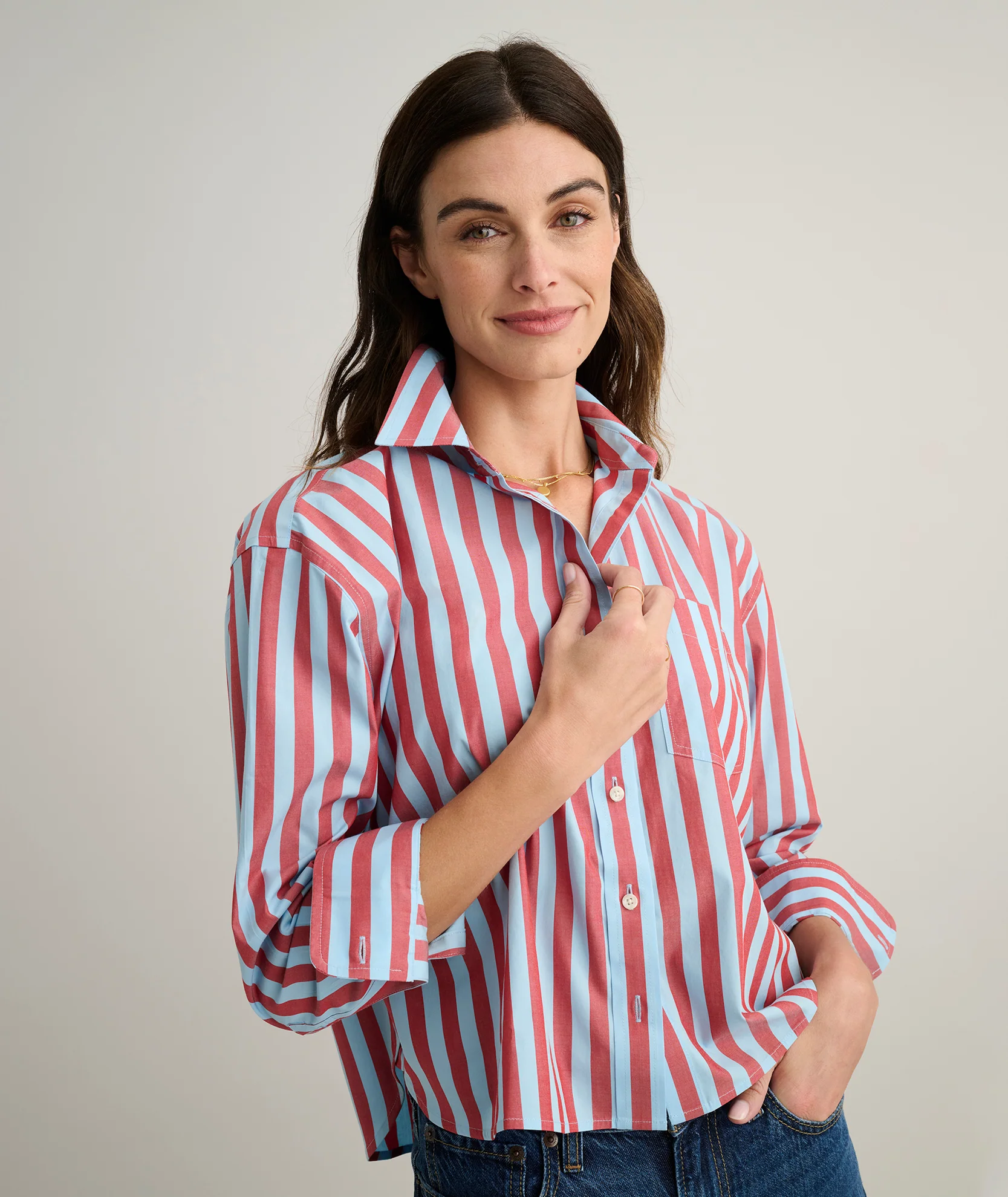 Wrinkle-Free Untucked Fit Crosby Shirt - Image 4