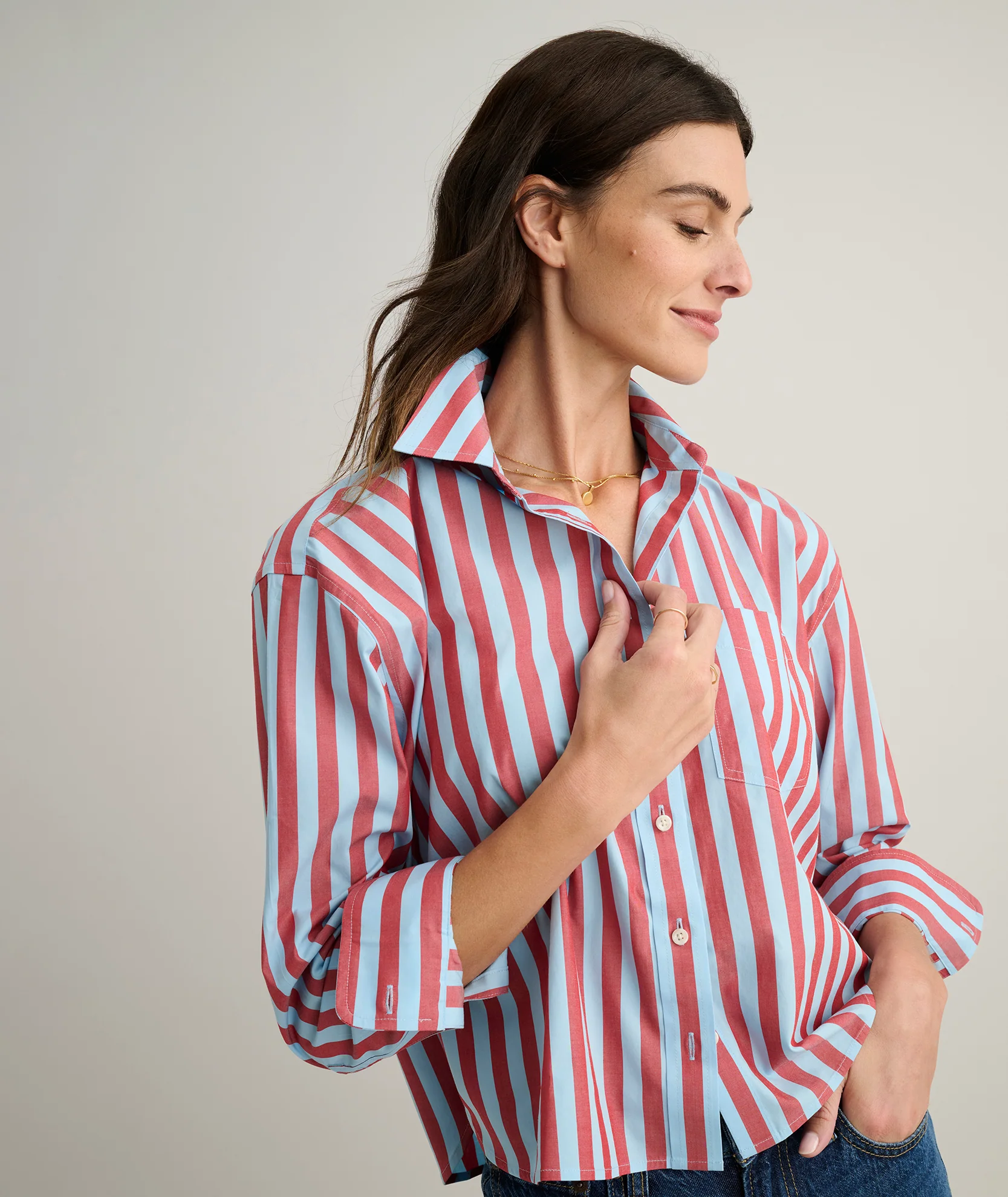 Wrinkle-Free Untucked Fit Crosby Shirt - Image 6