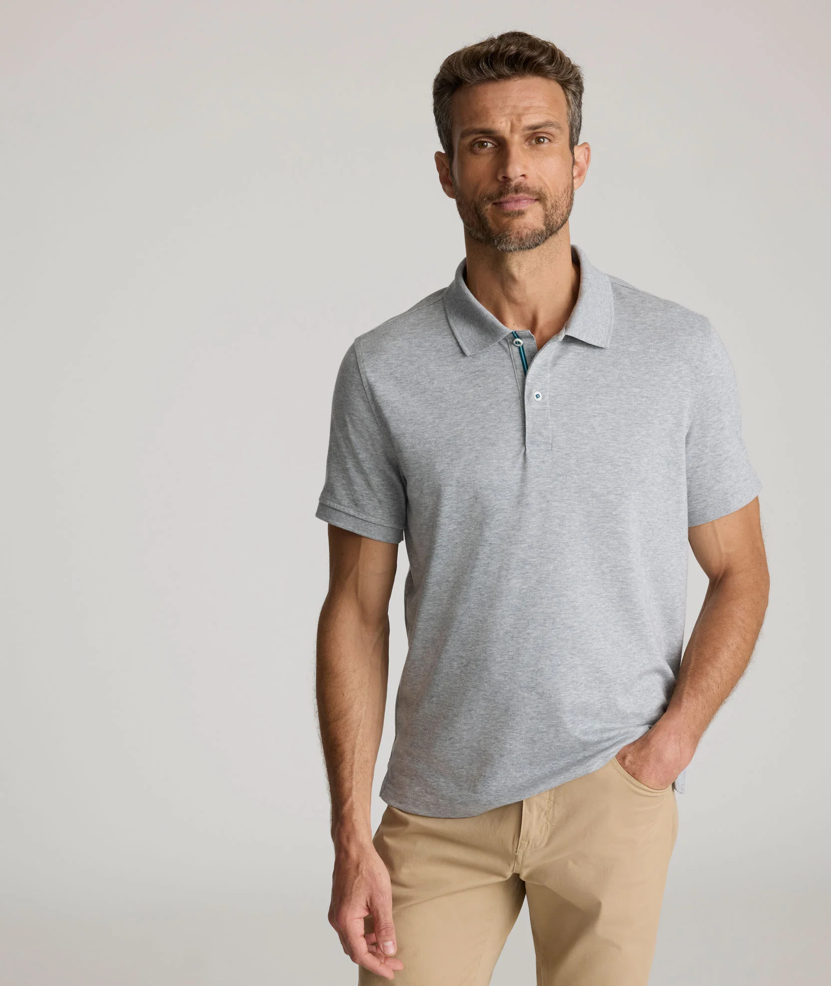 Wrinkle-Free Damaschino Polo