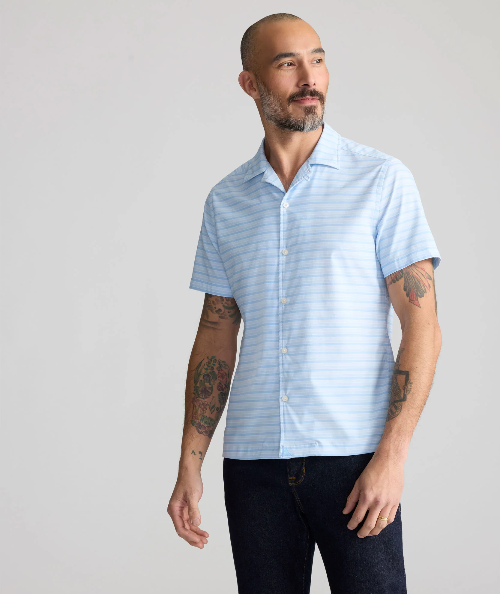Performance Short-Sleeve Camp Collar Shirt