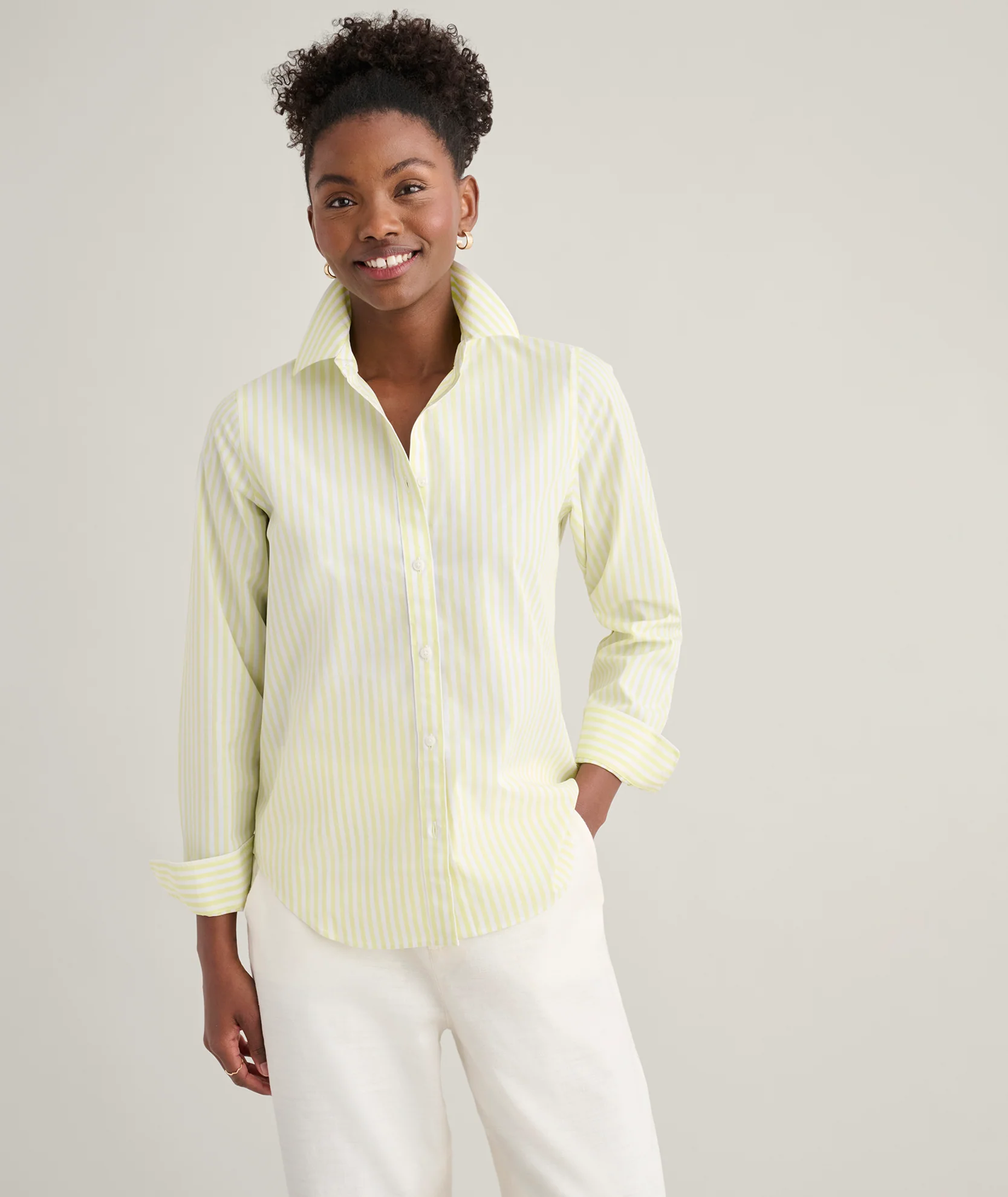 Wrinkle-Free Stretch Cotton Classic Fit Isabella Shirt