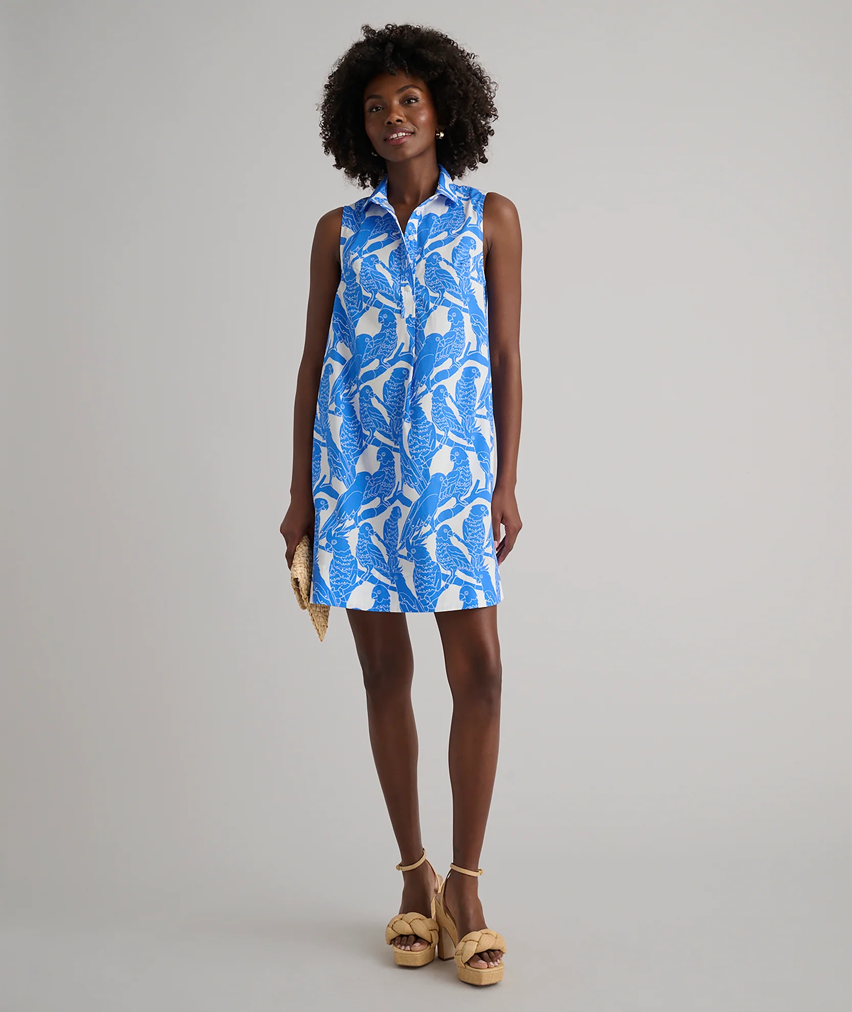 Stretch Cotton Printed Jordan Dress - Image 3