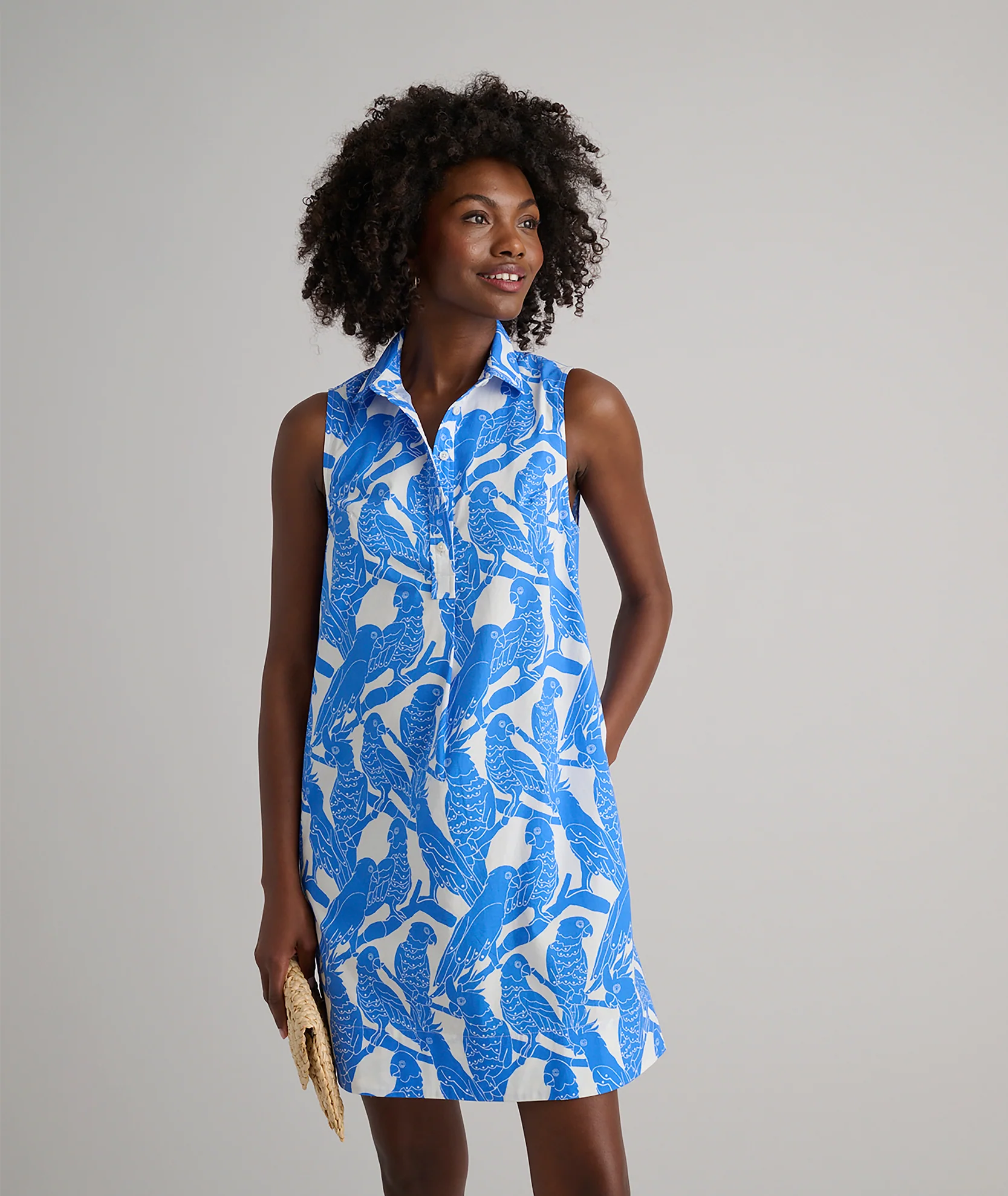 Stretch Cotton Printed Jordan Dress - Image 6
