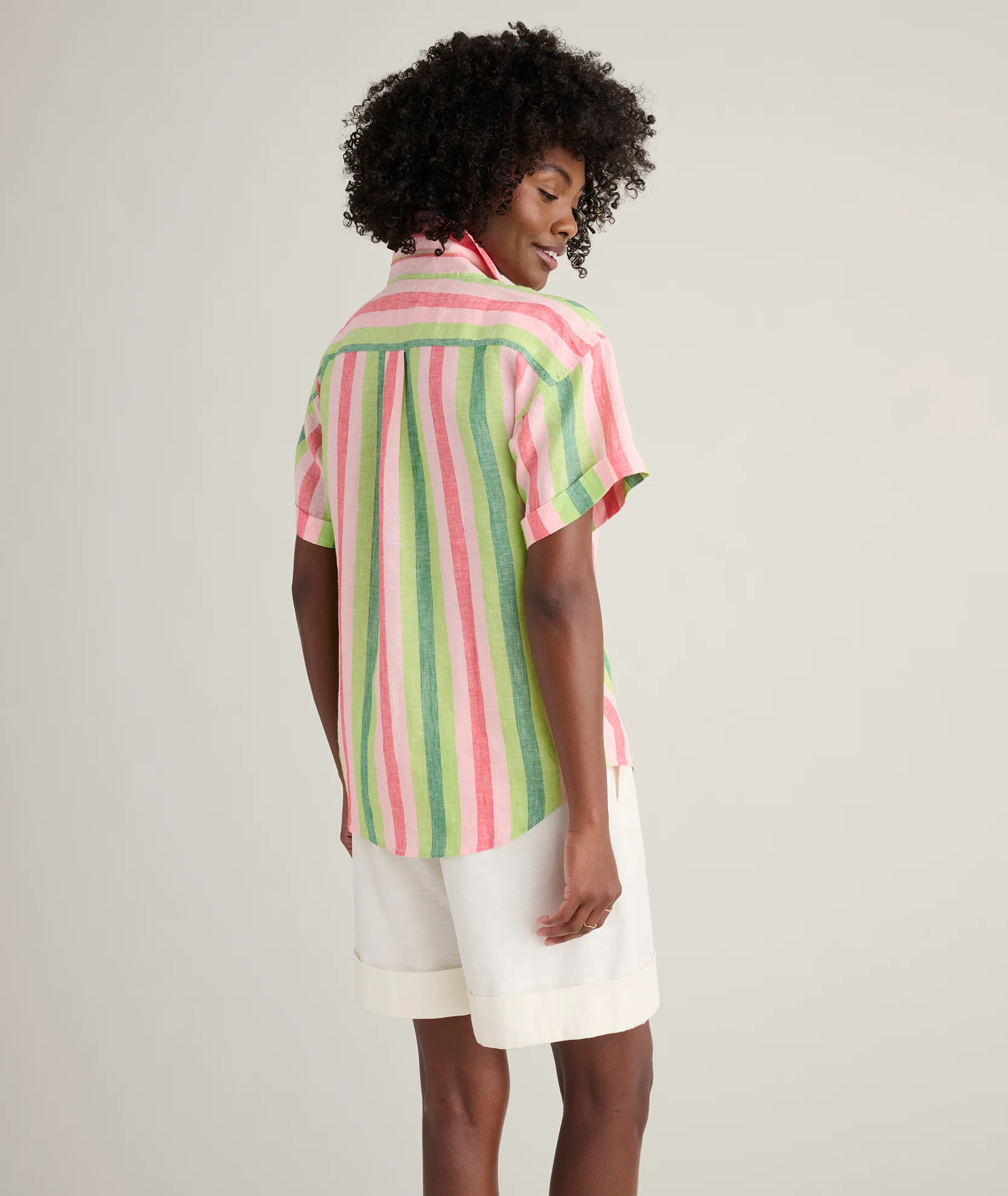 Linen Short Sleeve Juno Shirt - Image 4