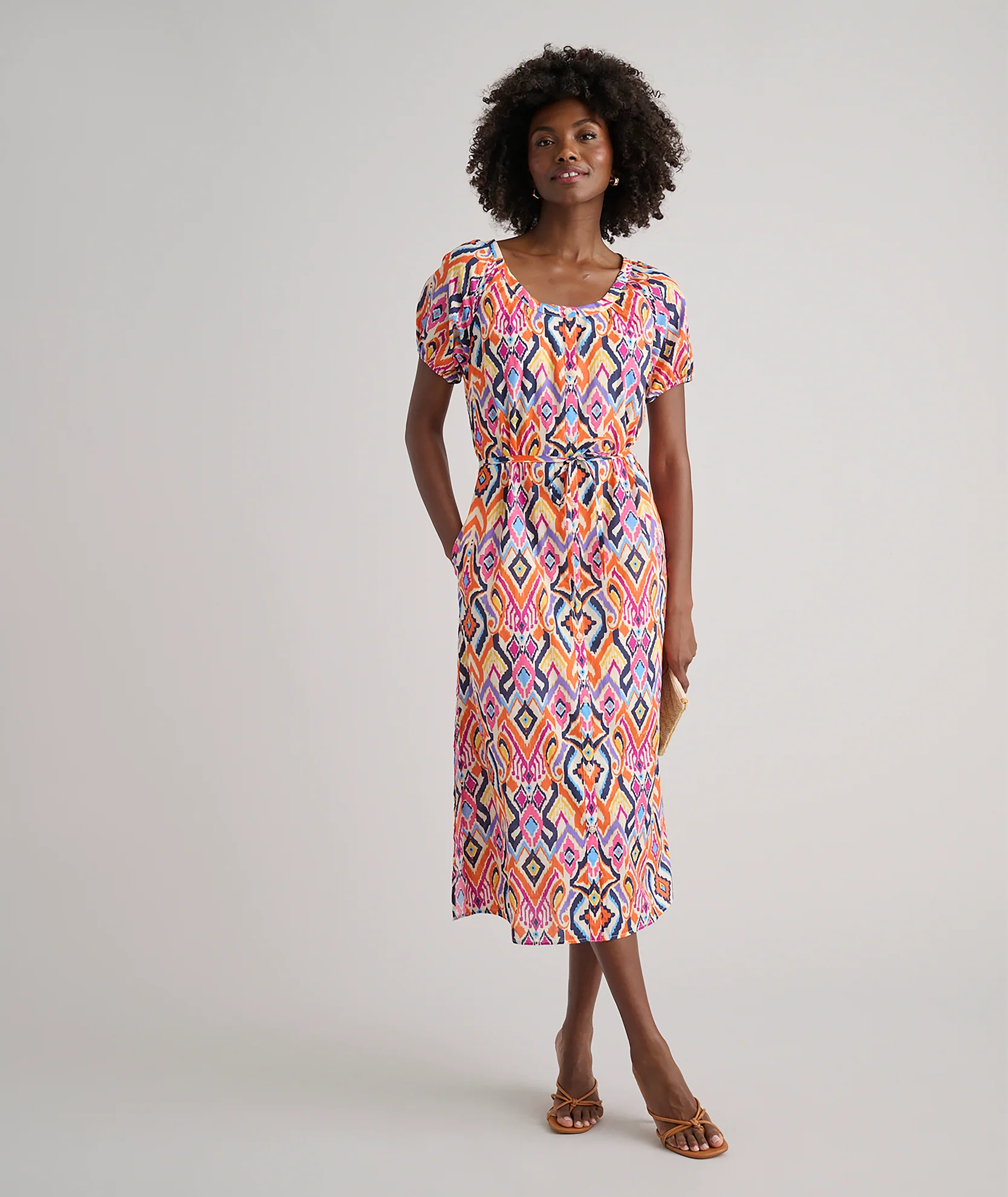 Cotton Marguerite Midi Dress - Image 3