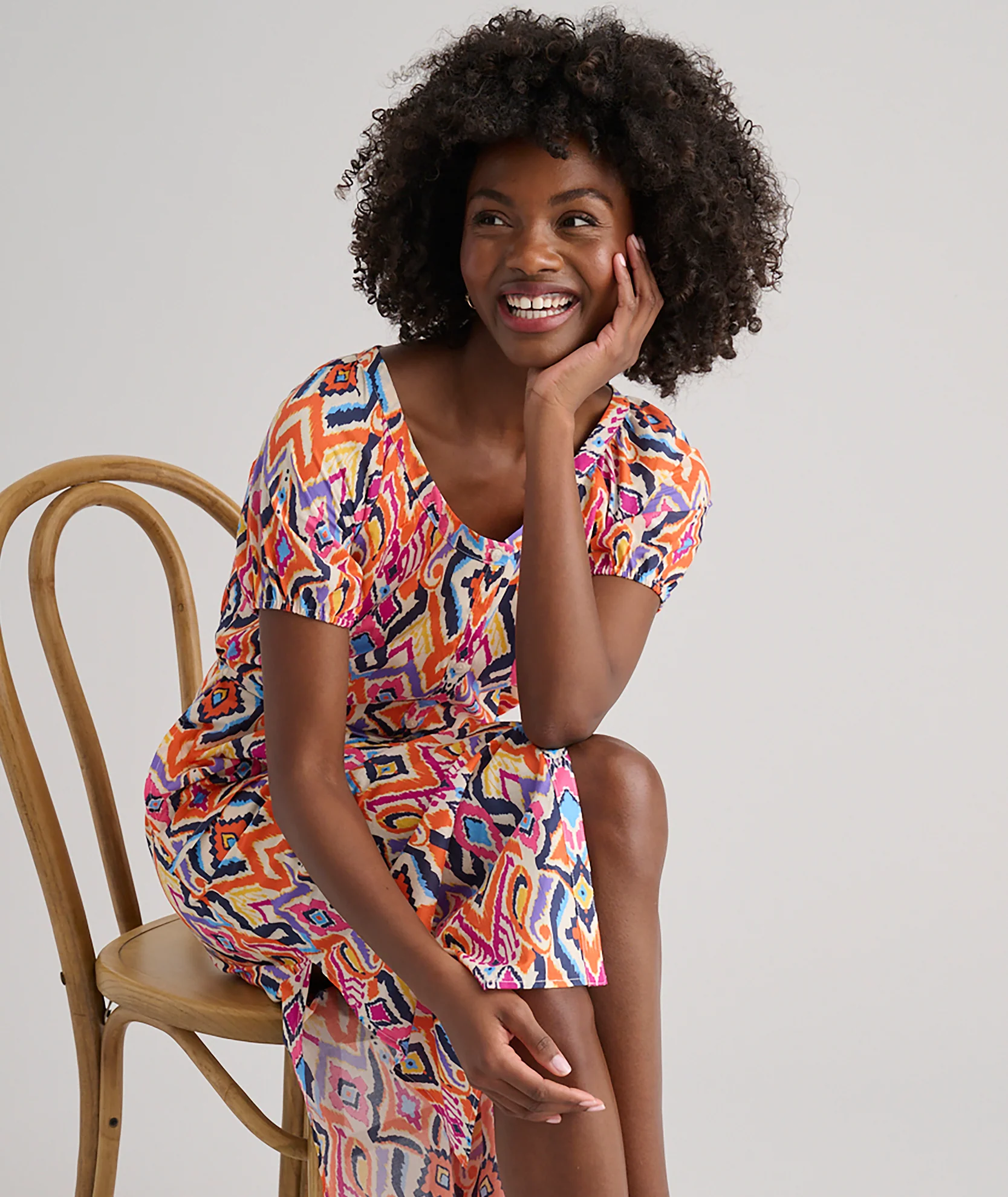 Cotton Marguerite Midi Dress - Image 5