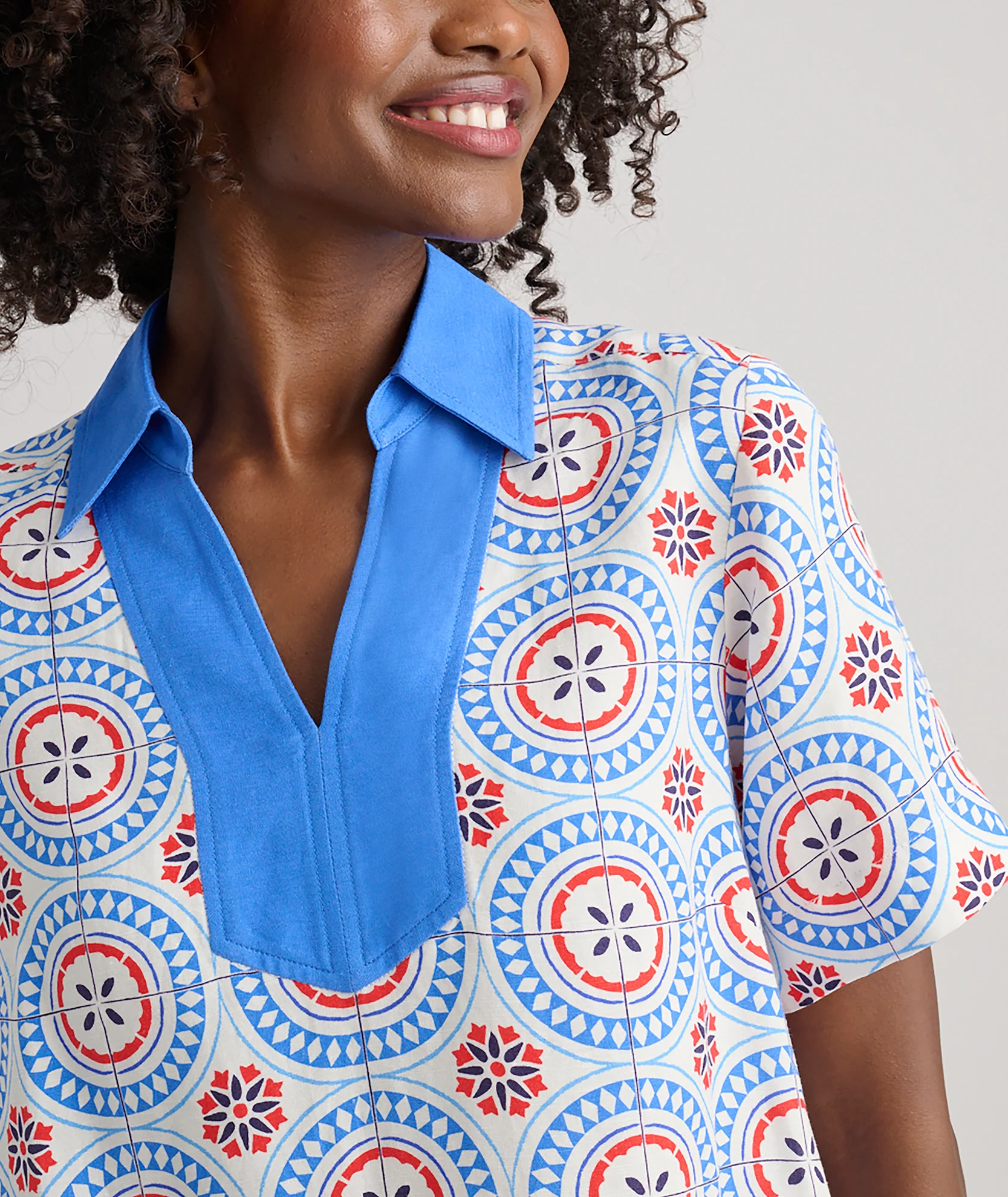 Linen Blend Paola Tunic Dress - Image 2