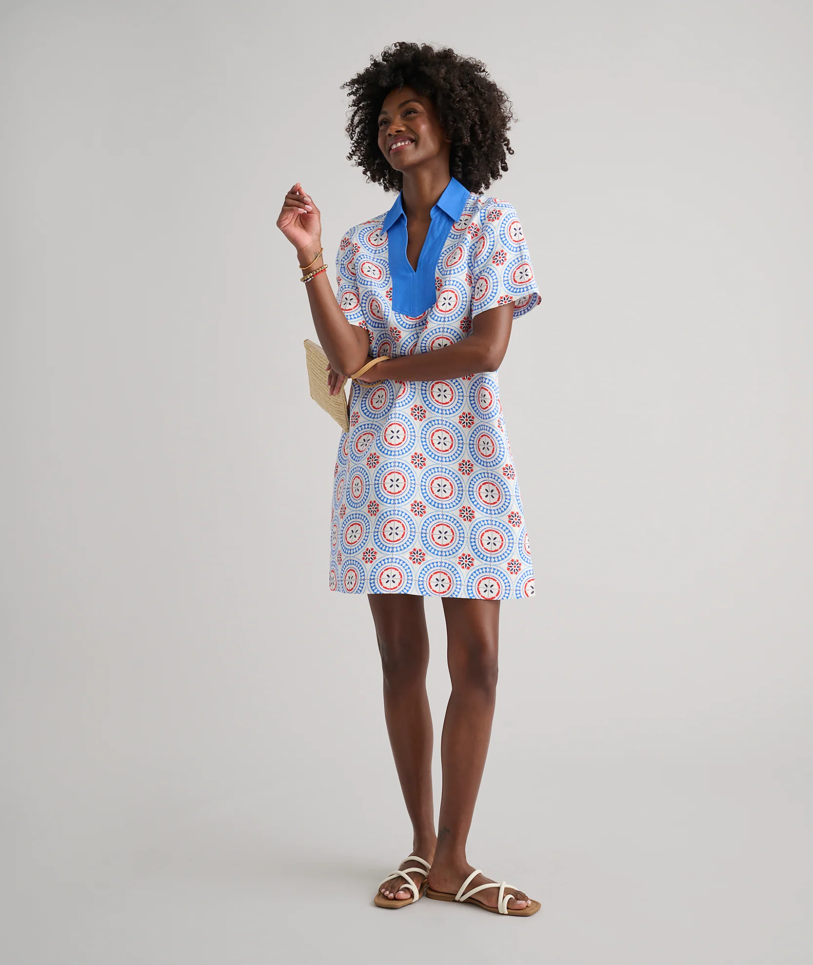 Linen Blend Paola Tunic Dress - Image 3