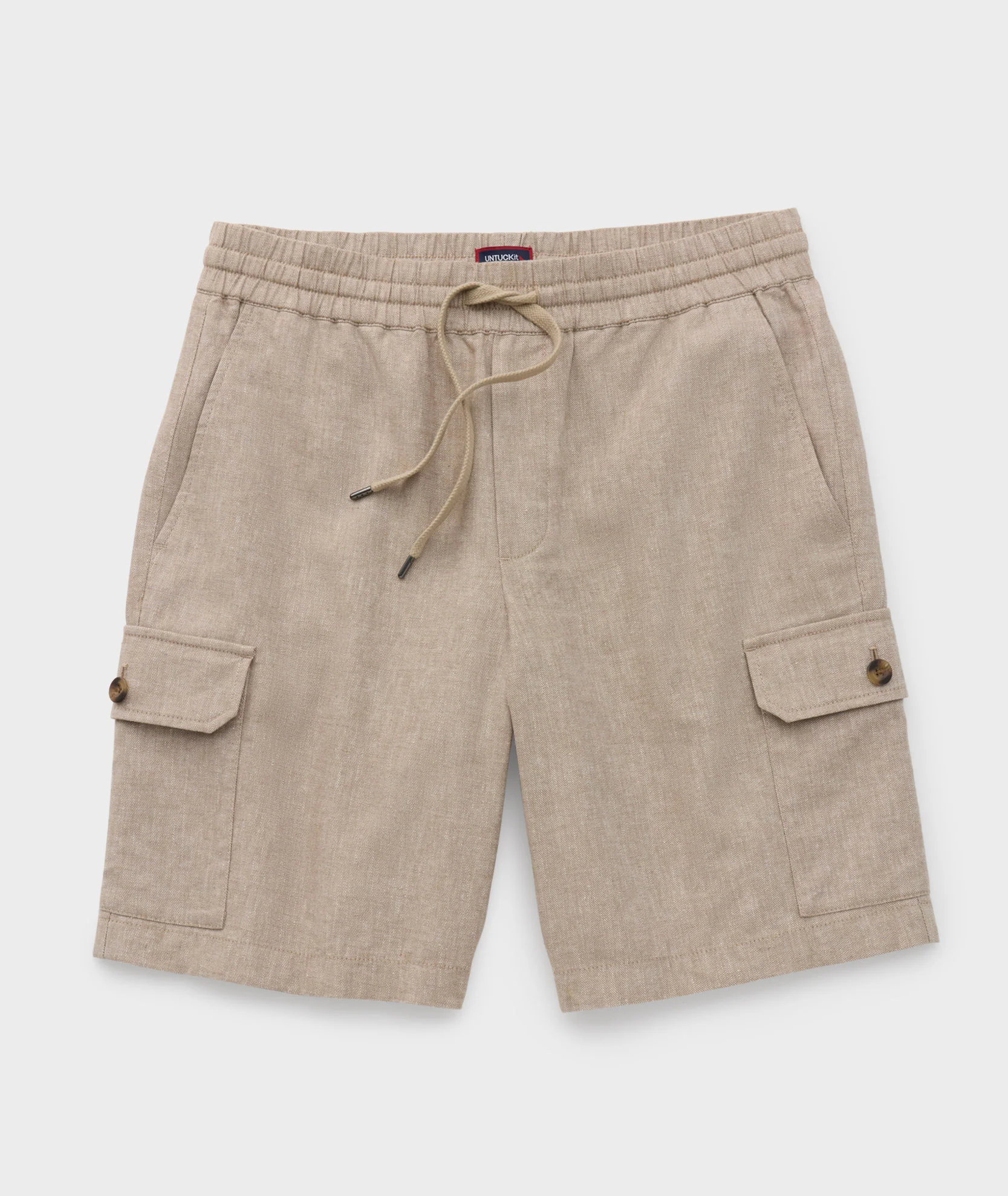 Linen-Cotton Utility Shorts - Image 4