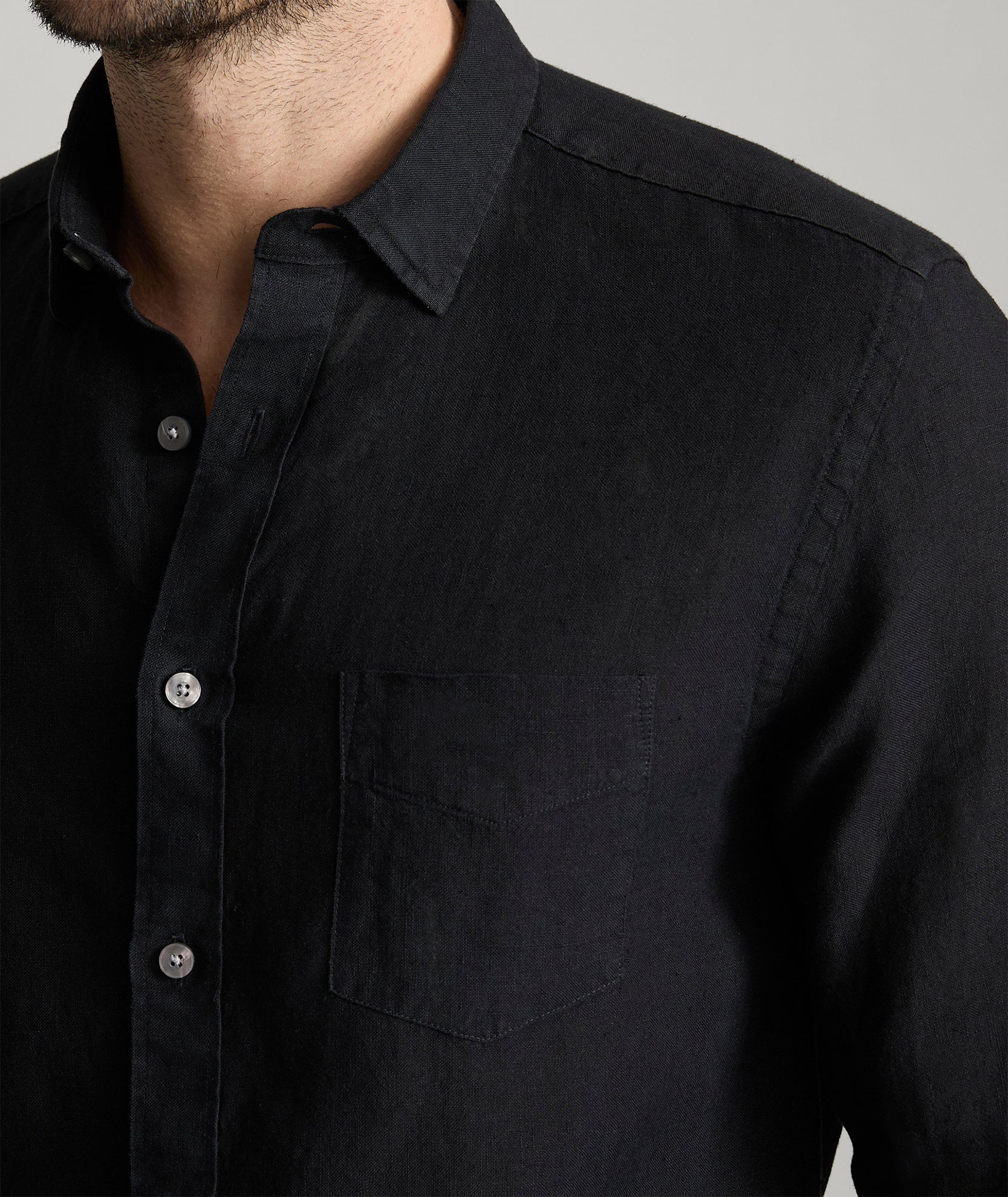 Wrinkle-Resistant Linen Vin Santo Shirt - Image 3