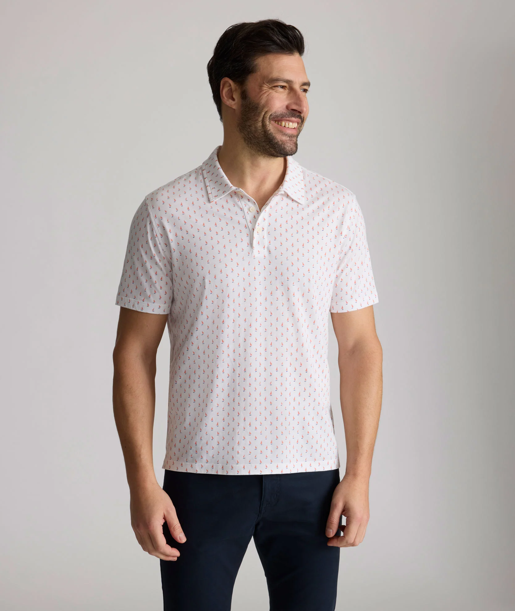 Printed Jersey Performance Polo - Image 3